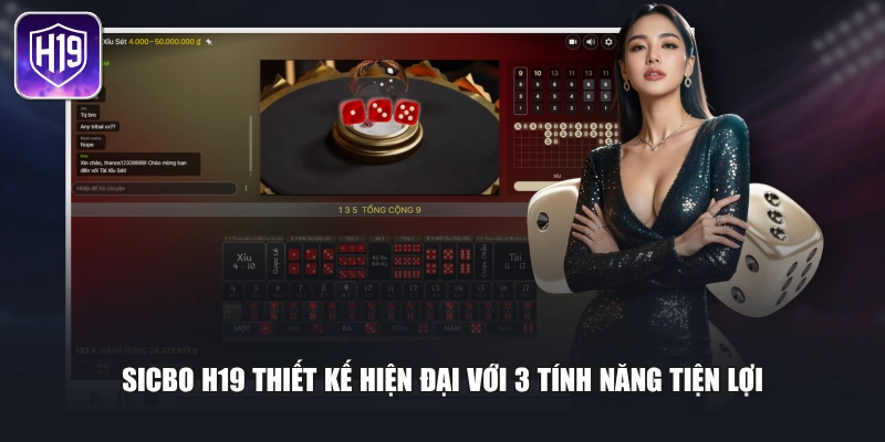 Sicbo H19 thiết kế hiện đại với 3 tính năng tiện lợi